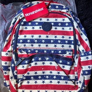 Montana West Patriotic Stars and Stripes Backpack